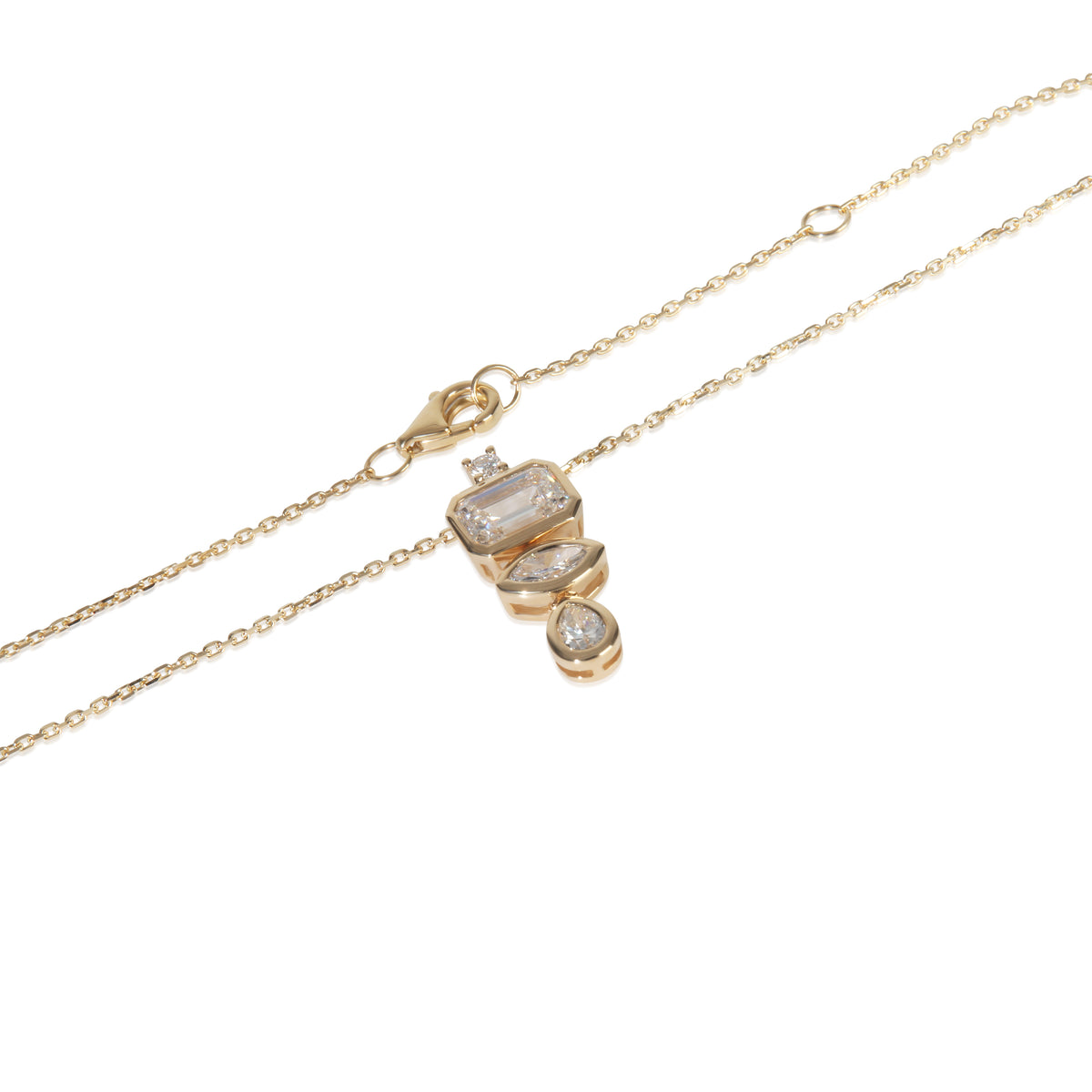 myGemma 1.42 ctw Yellow Gold Lab Grown Diamond Pendant sv