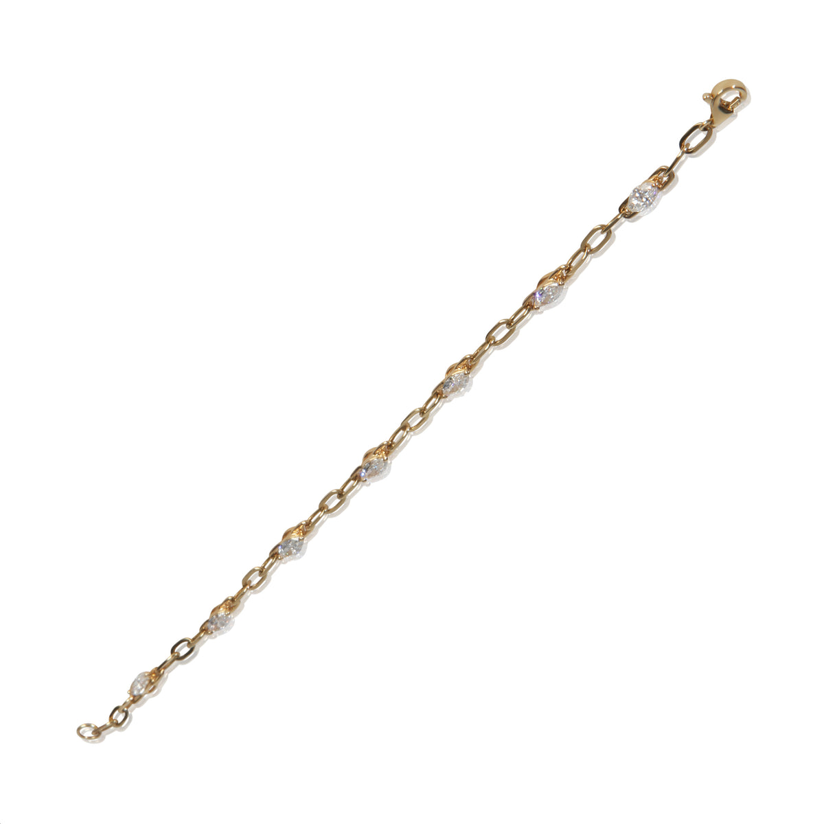 myGemma 1.38 ctw Yellow Gold Lab Grown Diamond Bracelet bv