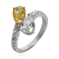 myGemma 2.5 ctw White Gold & Yellow Gold Lab Grown Diamond Ring bv