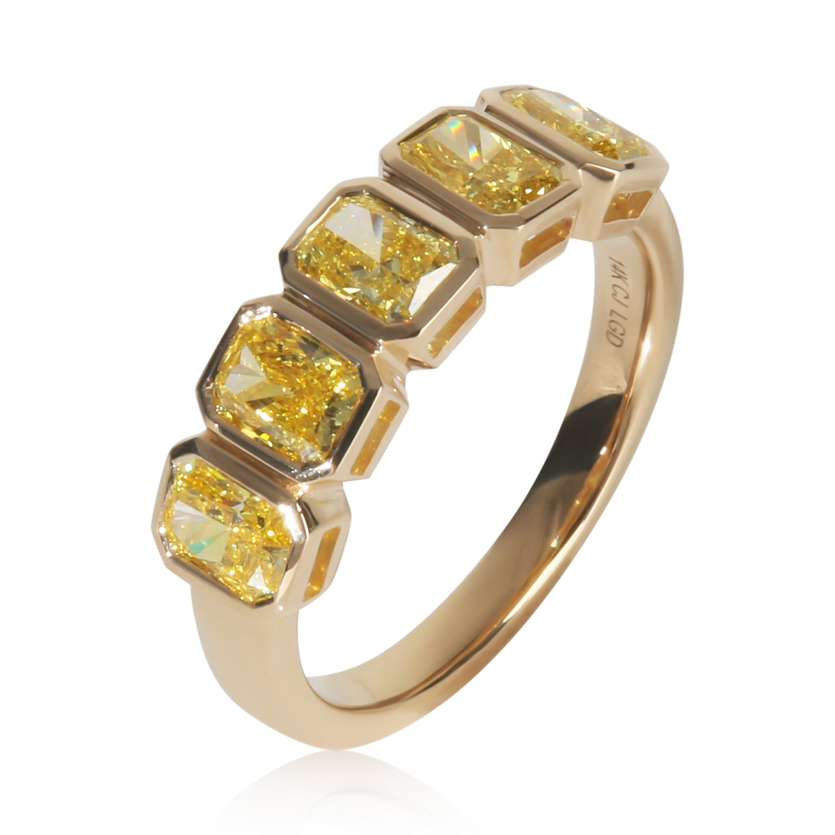myGemma 1.54 ctw Yellow Gold Lab Grown Diamond Ring bv