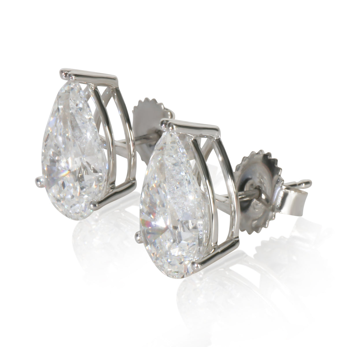 myGemma 6.08 ctw White Gold Lab Grown Diamond Earrings sv