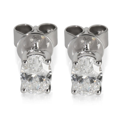 myGemma White Gold Lab Grown Diamond Earrings fv