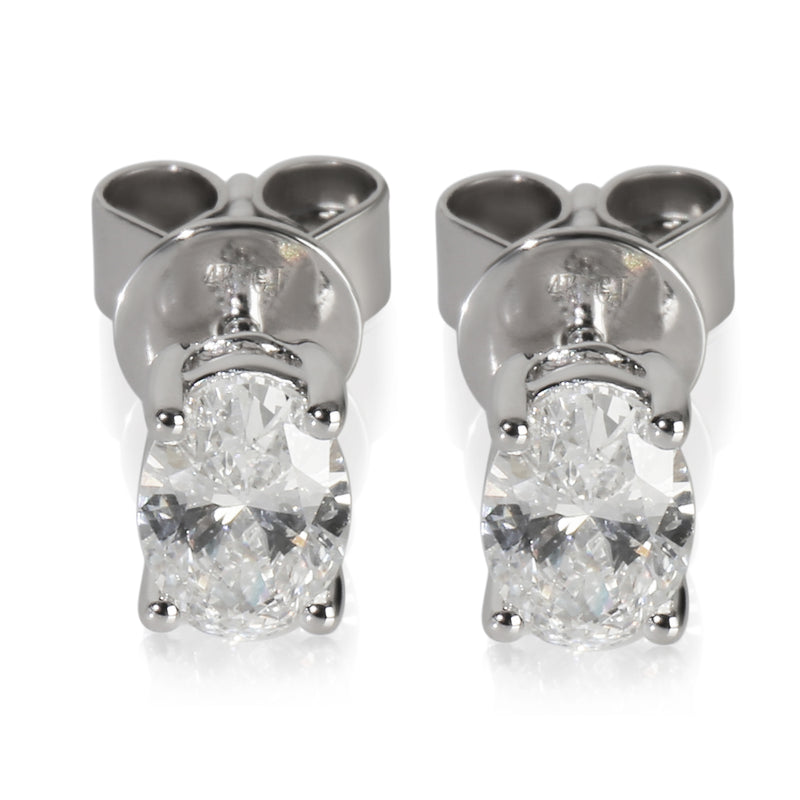 myGemma White Gold Lab Grown Diamond Earrings fv
