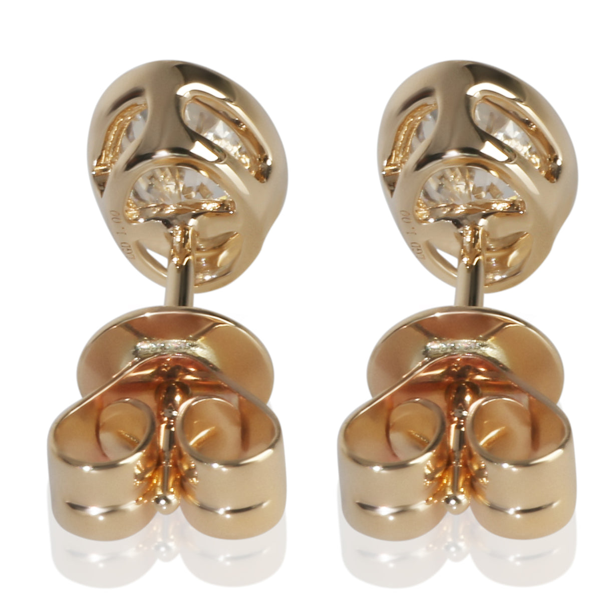 myGemma 1.03 ctw Yellow Gold Lab Grown Diamond Earrings bv