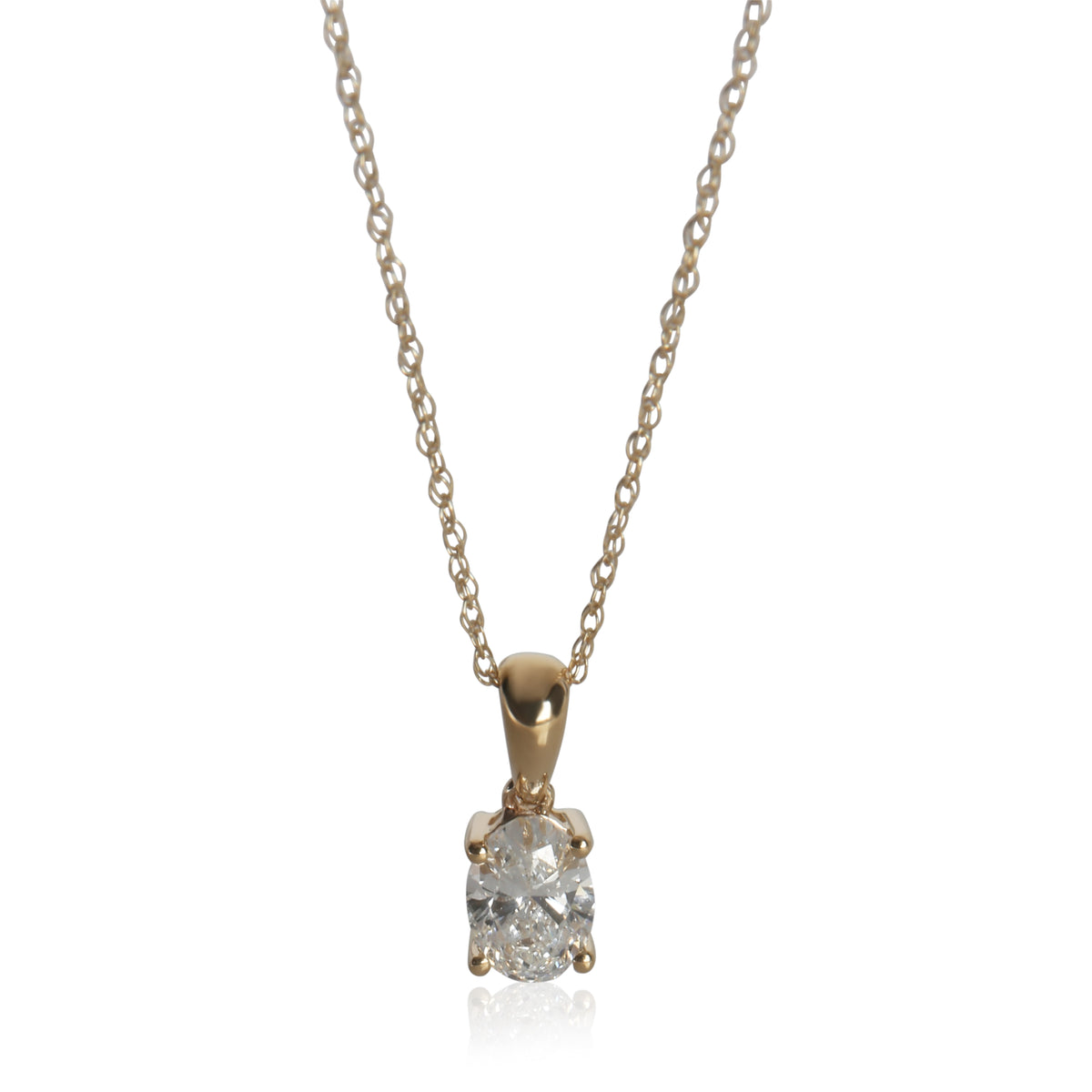 myGemma 0.51 ctw Yellow Gold Lab Grown Diamond Pendant fv