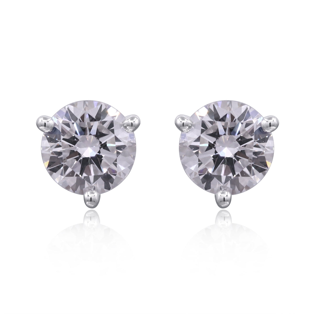 myGemma 2.06 ctw White Gold Lab Grown Diamond Earrings fv