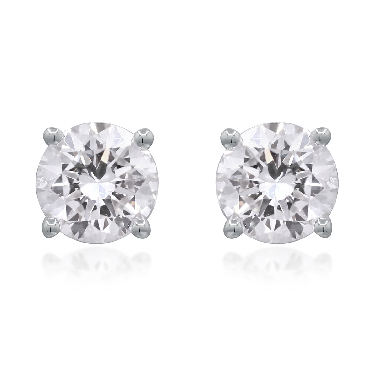 myGemma 1.51 ctw White Gold Lab Grown Diamond Earrings fv