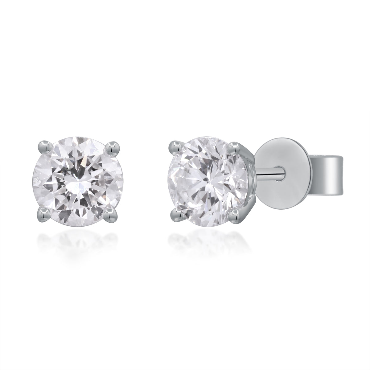 myGemma 1.51 ctw White Gold Lab Grown Diamond Earrings 3