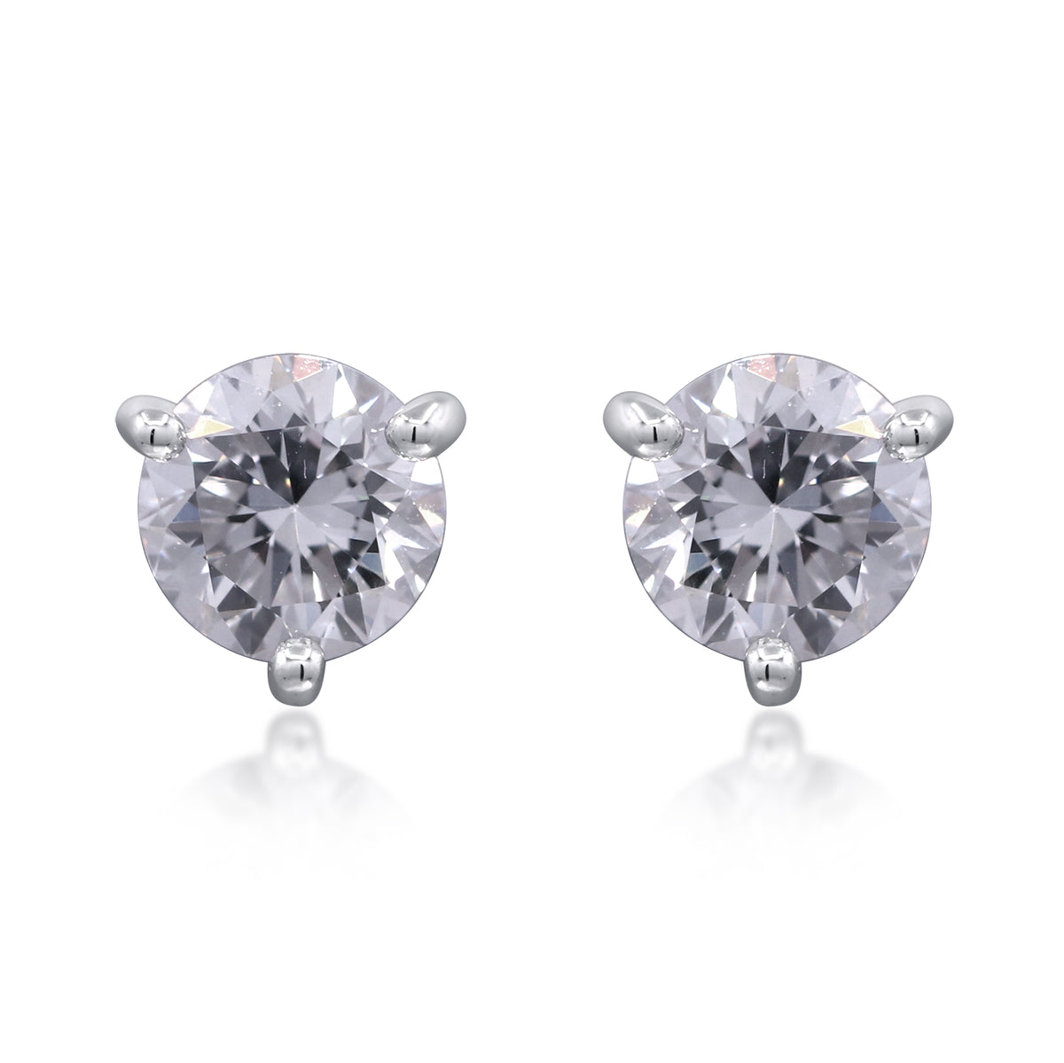 myGemma 1.52 ctw White Gold Lab Grown Diamond Earrings fv