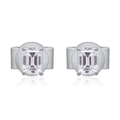 myGemma 0.47 ctw White Gold Lab Grown Diamond Earrings fv