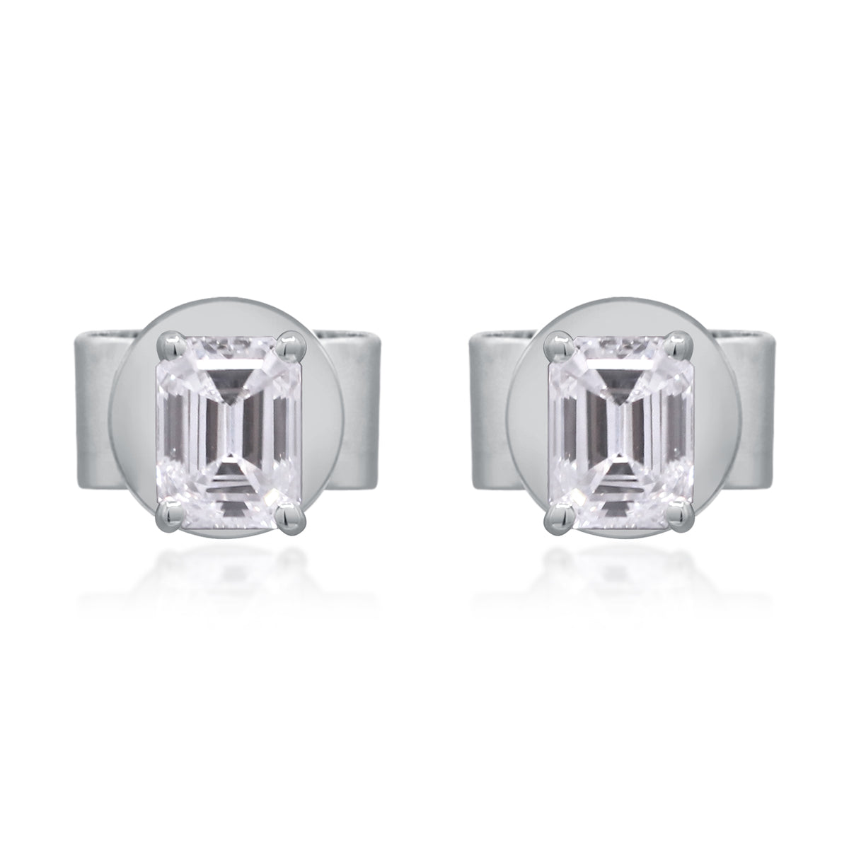 myGemma 0.47 ctw White Gold Lab Grown Diamond Earrings fv