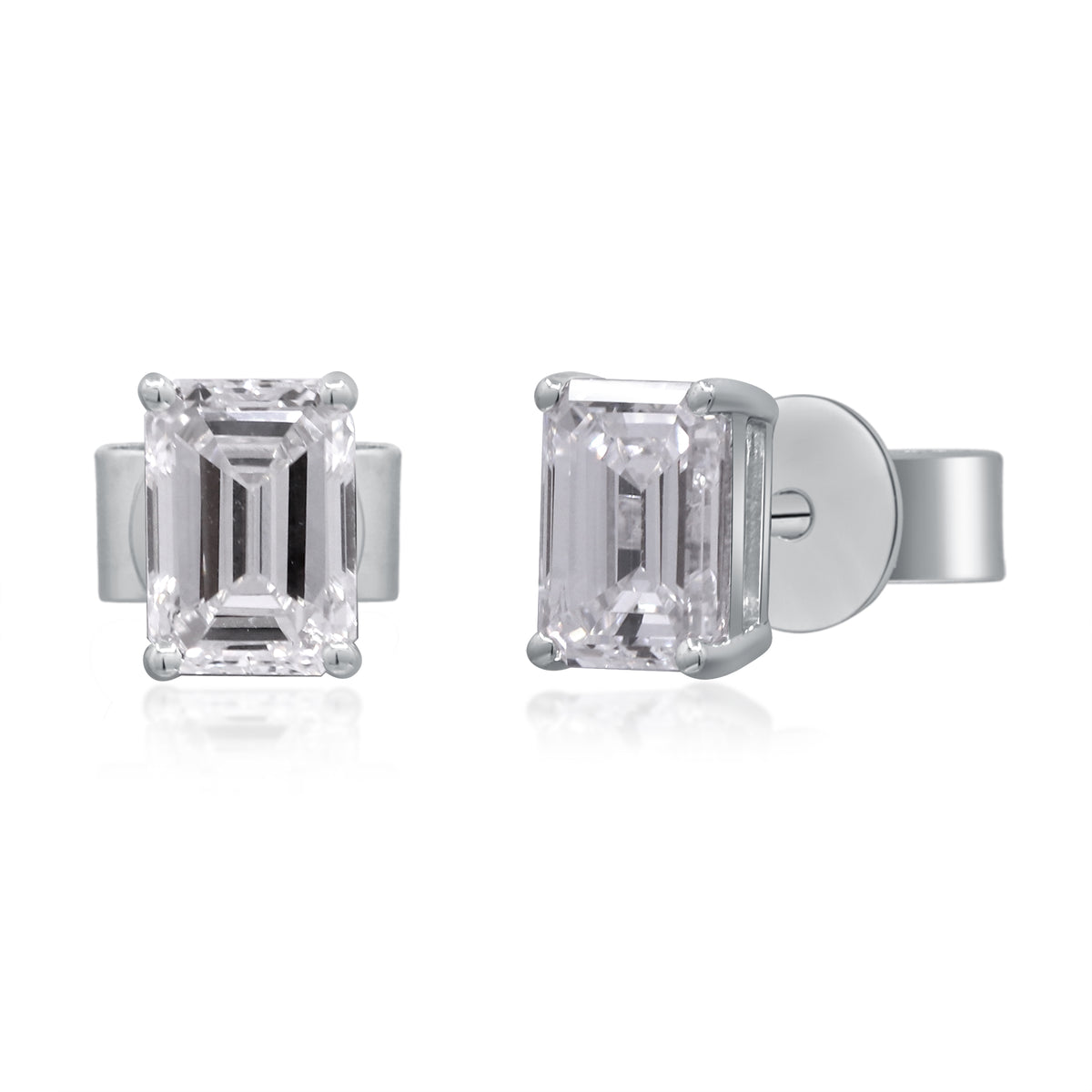 myGemma 1.03 ctw White Gold Lab Grown Diamond Earrings 2