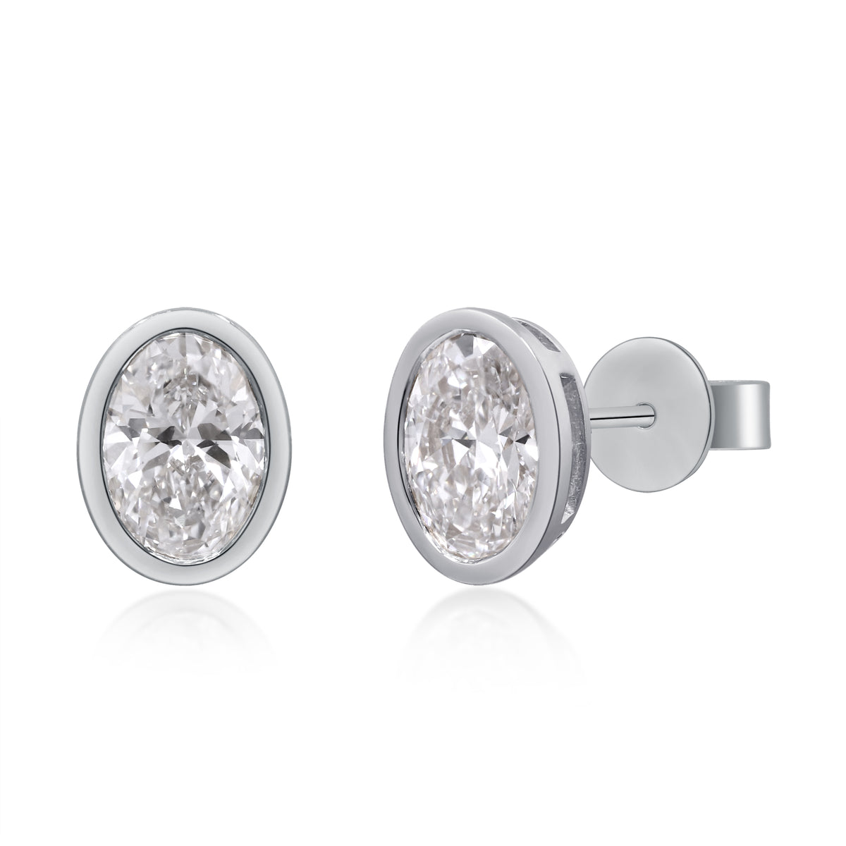 myGemma 2.07 ctw White Gold Lab Grown Diamond Earrings 2