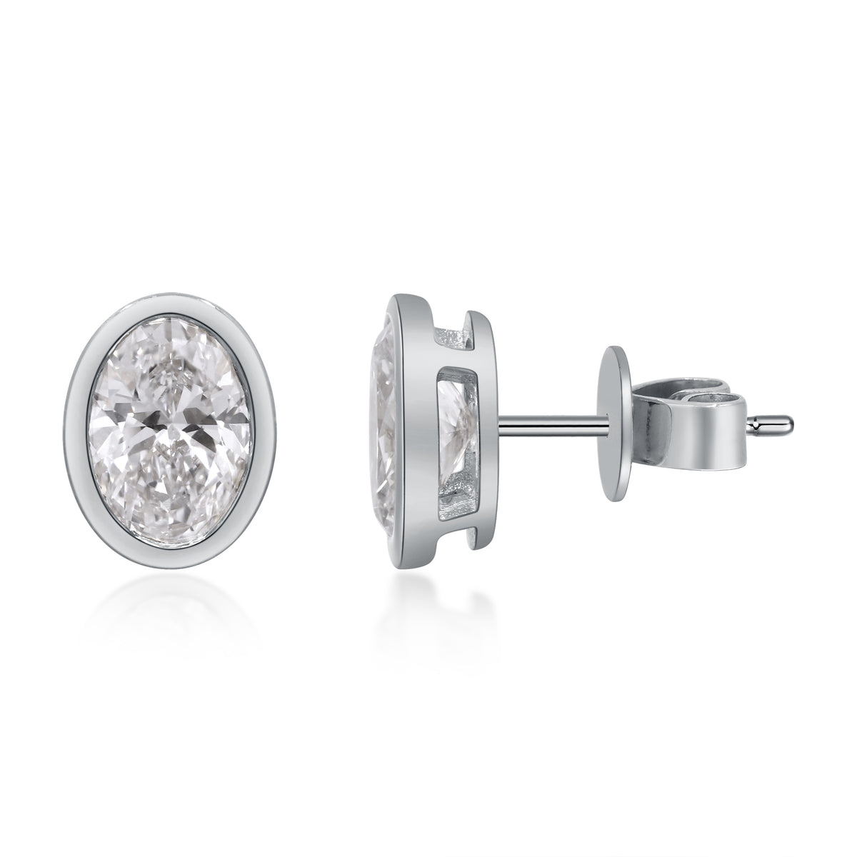 myGemma 2.07 ctw White Gold Lab Grown Diamond Earrings 3