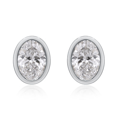 myGemma 2.07 ctw White Gold Lab Grown Diamond Earrings fv