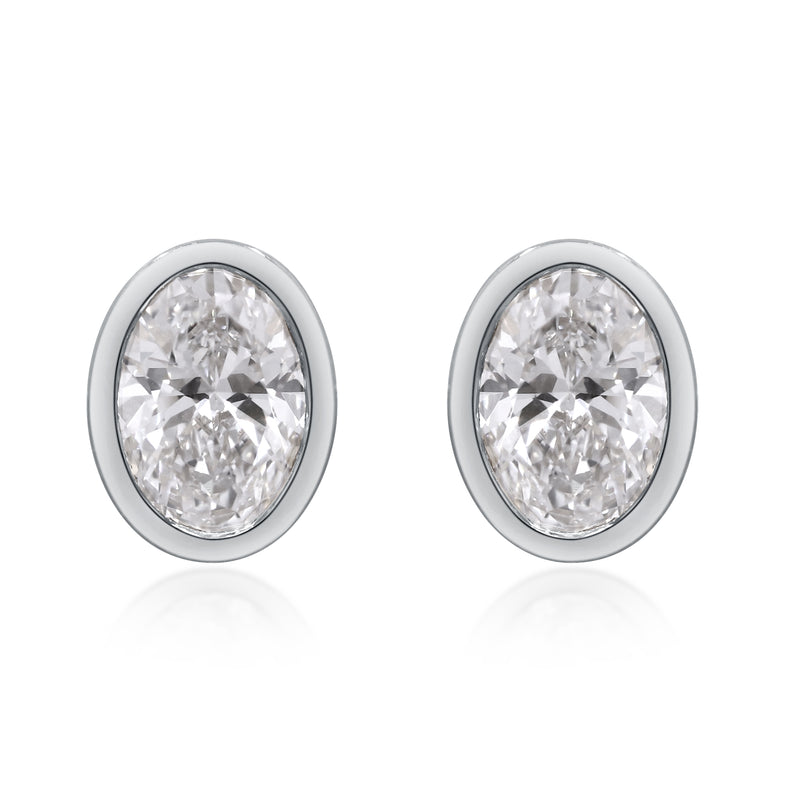 myGemma 2.07 ctw White Gold Lab Grown Diamond Earrings fv