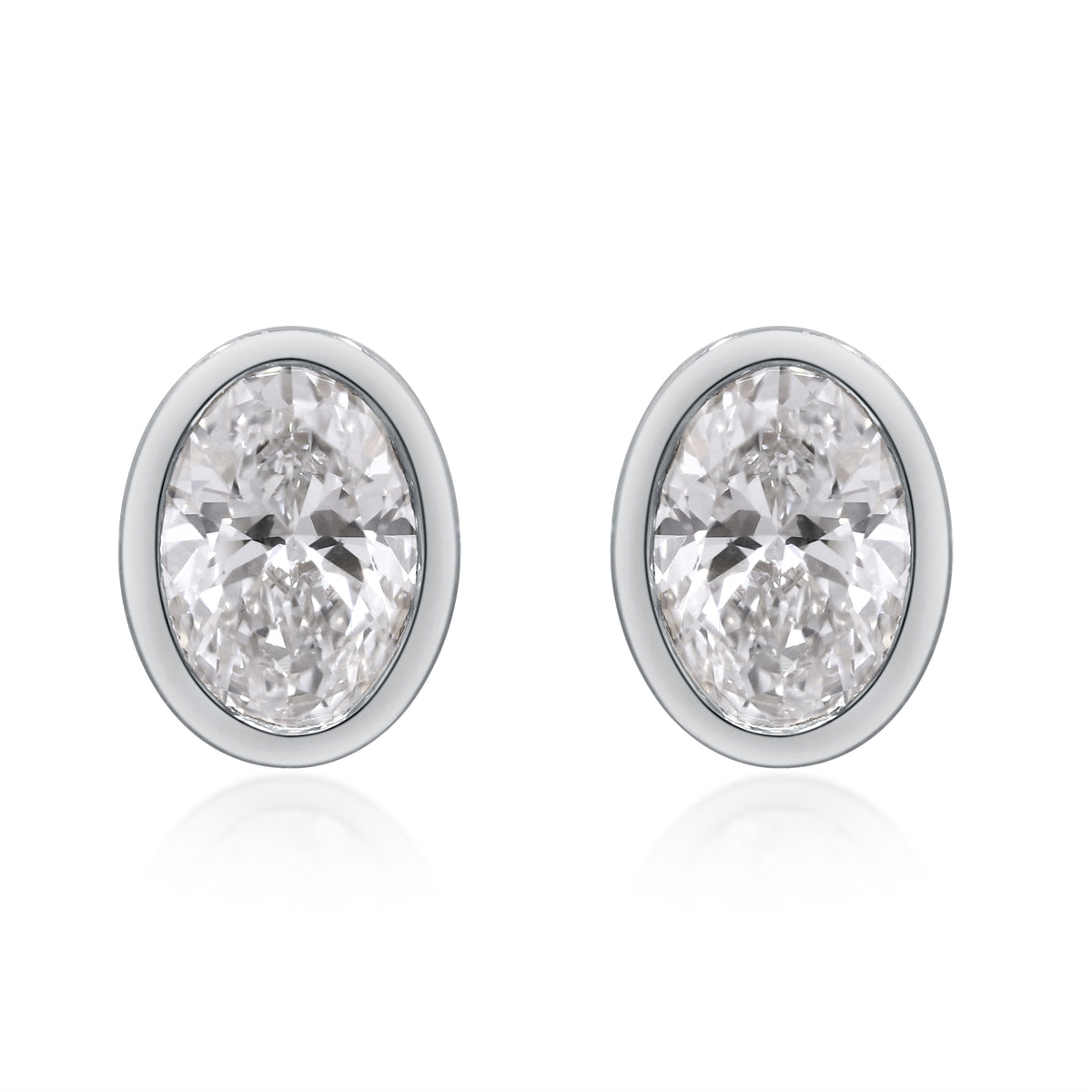 myGemma 2.07 ctw White Gold Lab Grown Diamond Earrings fv