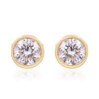 myGemma 1.52 ctw Yellow Gold Lab Grown Diamond Earrings fv