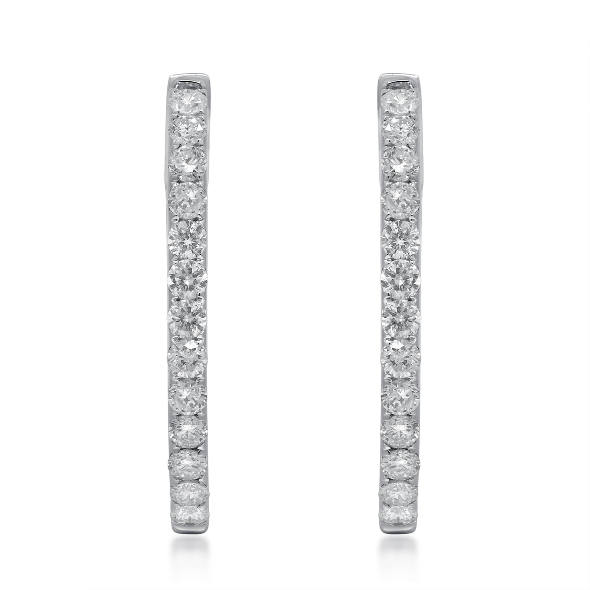 myGemma 3.06 ctw White Gold Lab Grown Diamond Earrings 2
