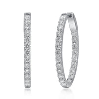 myGemma 3.06 ctw White Gold Lab Grown Diamond Earrings fv