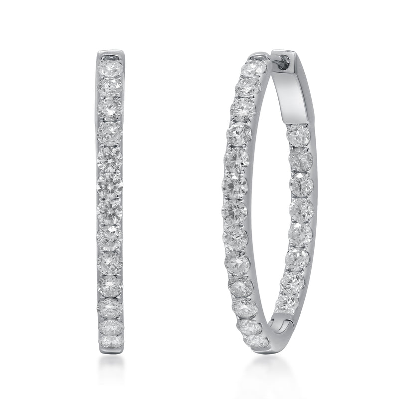myGemma 3.06 ctw White Gold Lab Grown Diamond Earrings fv