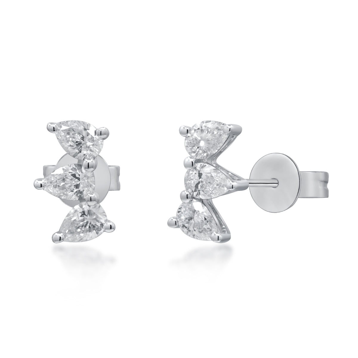 myGemma 0.59 ctw White Gold Lab Grown Diamond Earrings 2