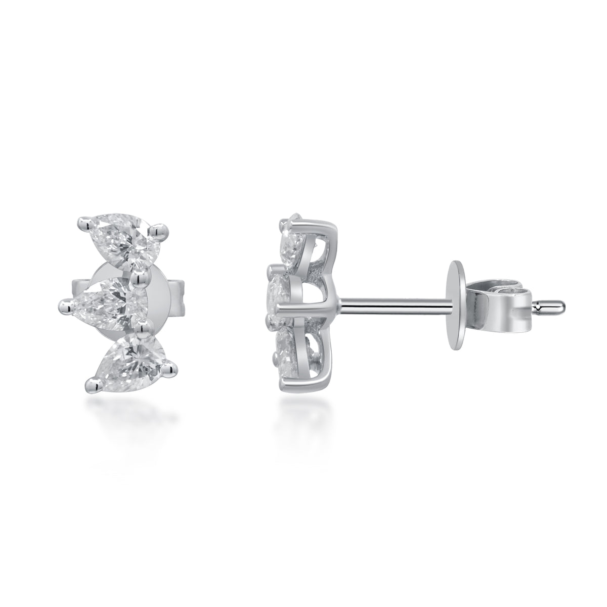 myGemma 0.59 ctw White Gold Lab Grown Diamond Earrings 3