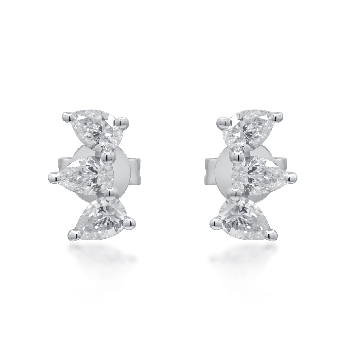myGemma 0.59 ctw White Gold Lab Grown Diamond Earrings fv