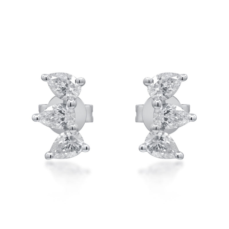myGemma 0.59 ctw White Gold Lab Grown Diamond Earrings fv