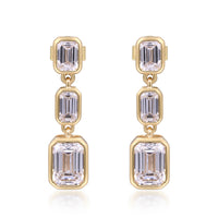 myGemma 3.48 ctw Yellow Gold Lab Grown Diamond Earrings fv