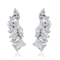 myGemma 3.45 ctw White Gold Lab Grown Diamond Earrings fv