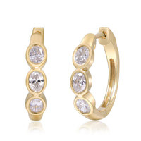 myGemma 0.87 ctw Yellow Gold Lab Grown Diamond Earrings fv