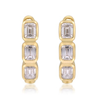 myGemma 1.43 ctw Yellow Gold Lab Grown Diamond Earrings 2