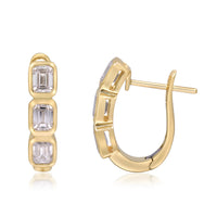 myGemma 1.43 ctw Yellow Gold Lab Grown Diamond Earrings 3
