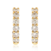 myGemma 2.13 ctw Yellow Gold Lab Grown Diamond Earrings fv