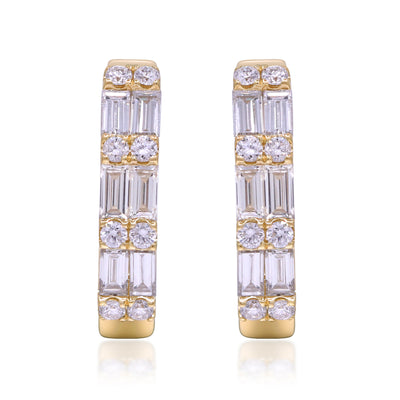 myGemma 0.76 ctw Yellow Gold Lab Grown Diamond Earrings fv