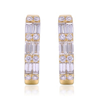 myGemma 0.76 ctw Yellow Gold Lab Grown Diamond Earrings fv