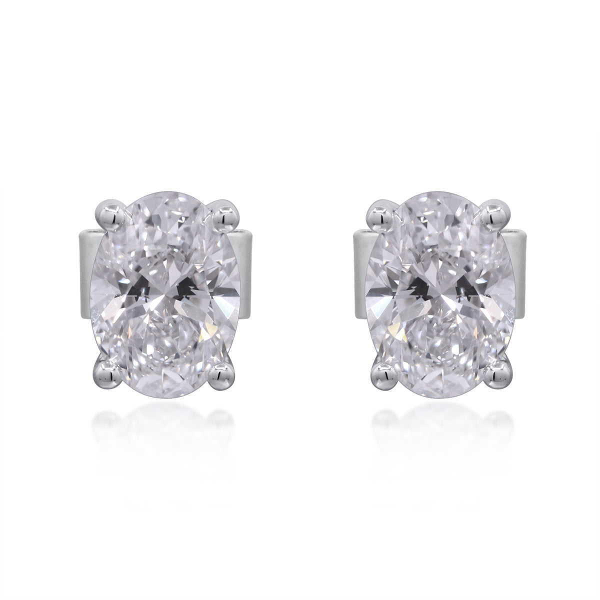 myGemma 2.04 ctw White Gold Lab Grown Diamond Earrings fv