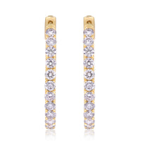 myGemma 1.99 ctw Yellow Gold Lab Grown Diamond Earrings 2