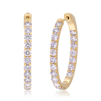 myGemma 1.99 ctw Yellow Gold Lab Grown Diamond Earrings fv