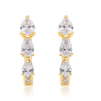 myGemma 1.11 ctw Yellow Gold Lab Grown Diamond Earrings 2