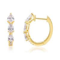myGemma 1.11 ctw Yellow Gold Lab Grown Diamond Earrings 3