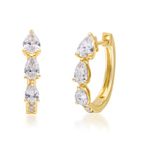 myGemma 1.11 ctw Yellow Gold Lab Grown Diamond Earrings fv