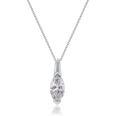 myGemma 1.67 ctw White Gold Lab Grown Diamond Pendant fv