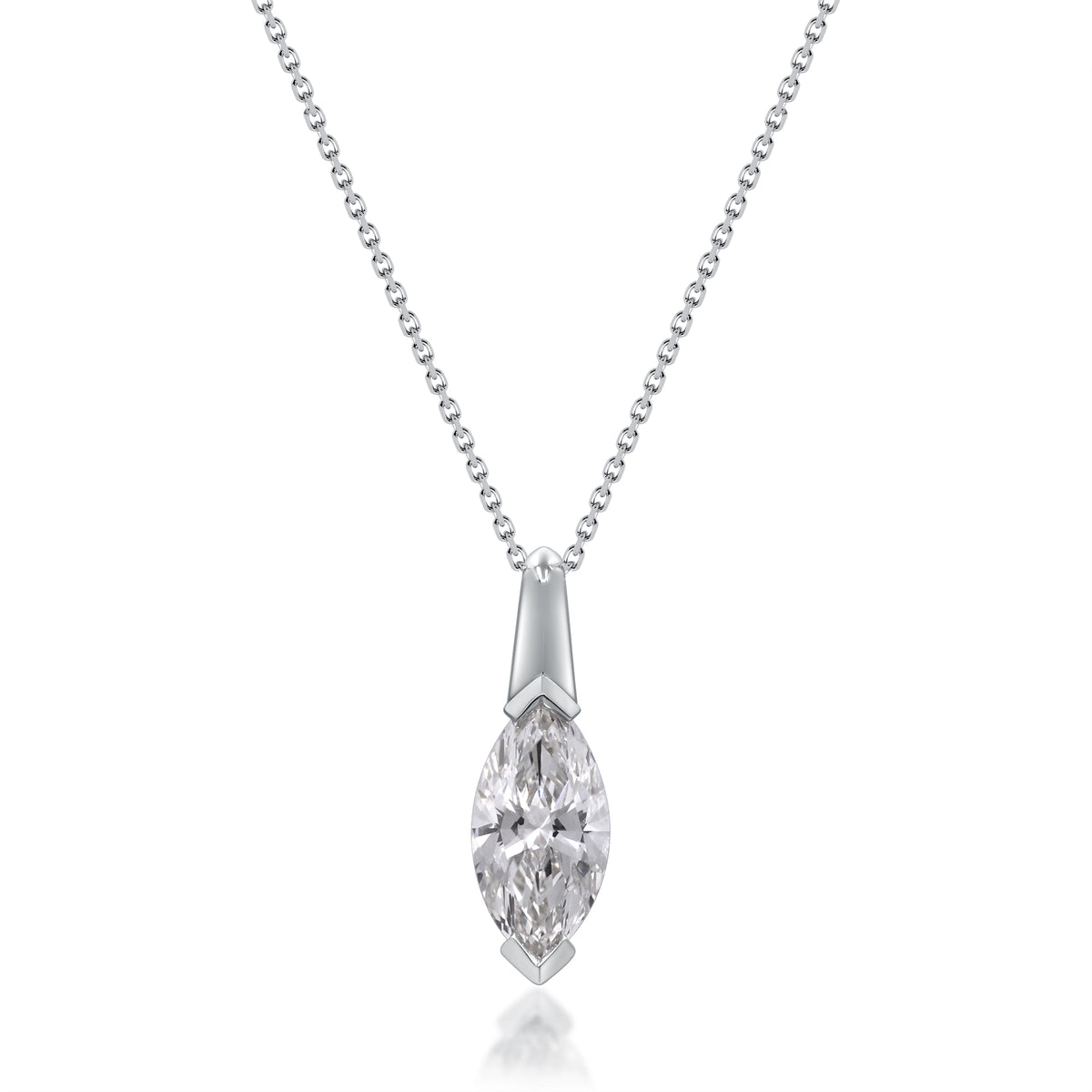 myGemma 1.67 ctw White Gold Lab Grown Diamond Pendant fv