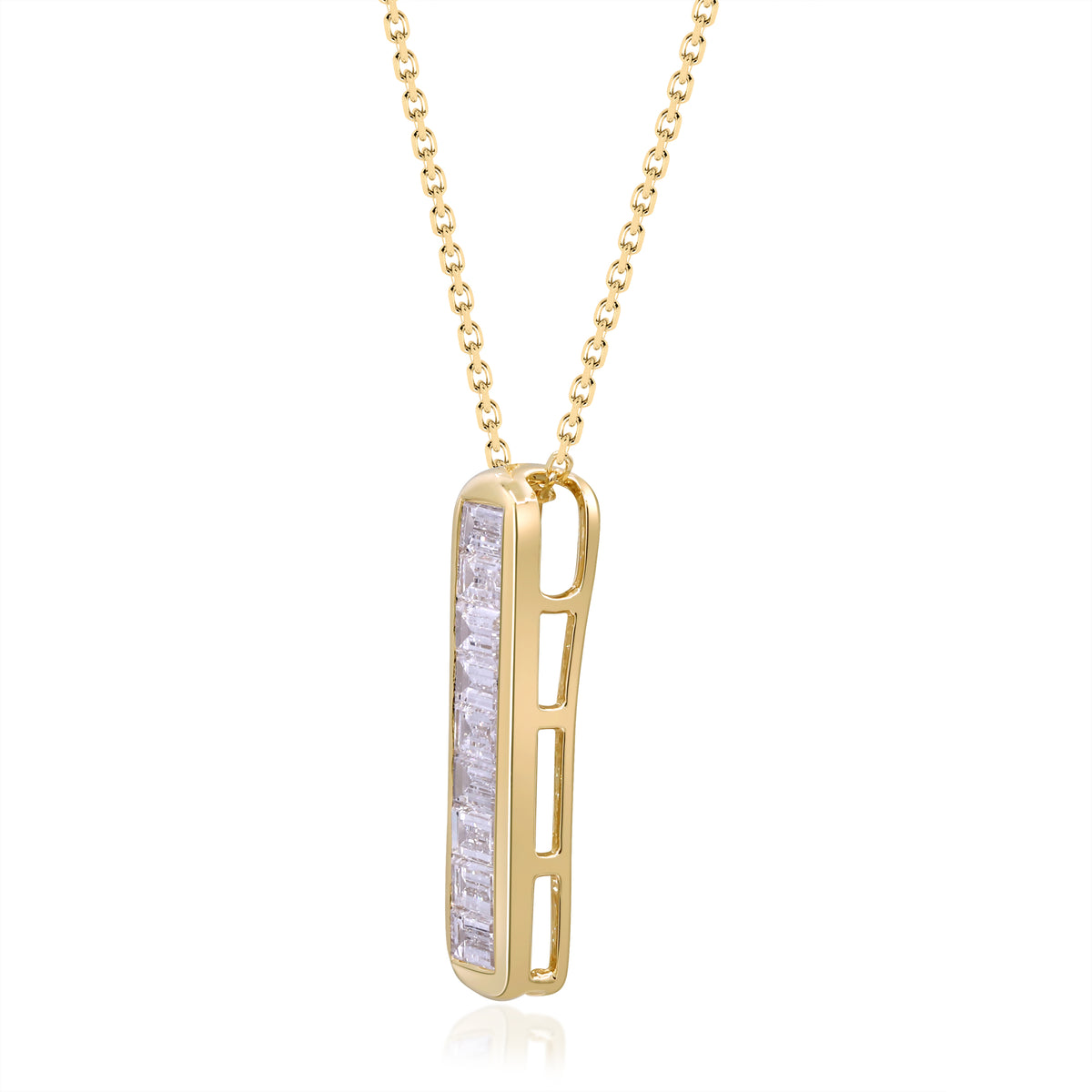 myGemma 0.88 ctw Yellow Gold Lab Grown Diamond Pendant 2