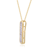 myGemma 0.88 ctw Yellow Gold Lab Grown Diamond Pendant 2