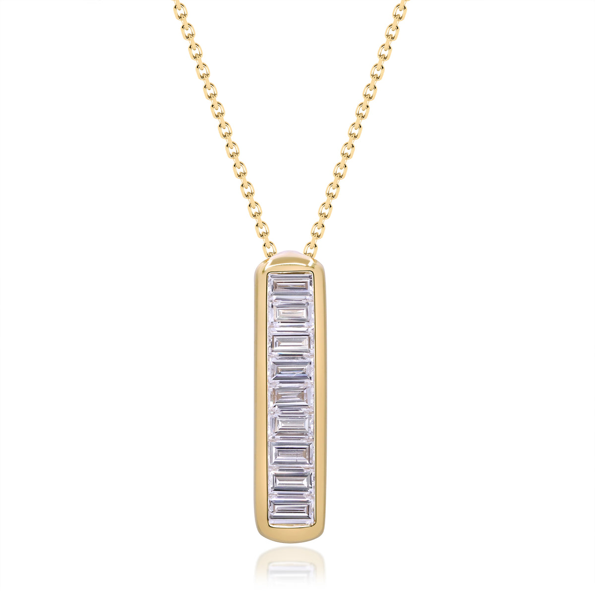 myGemma 0.88 ctw Yellow Gold Lab Grown Diamond Pendant 3