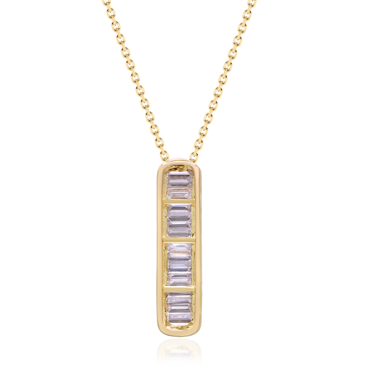 myGemma 0.88 ctw Yellow Gold Lab Grown Diamond Pendant fv