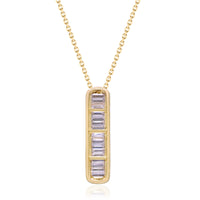 myGemma 0.88 ctw Yellow Gold Lab Grown Diamond Pendant fv